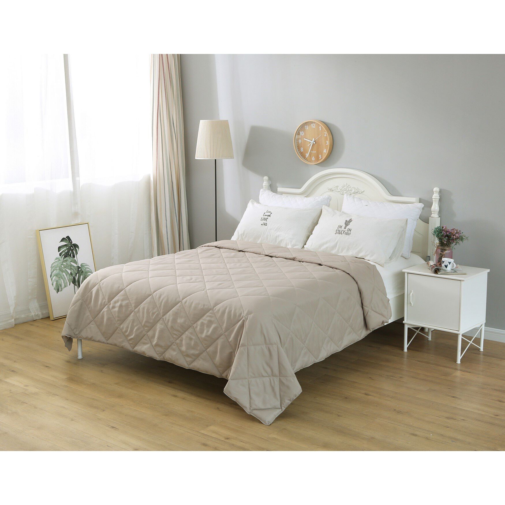 Nano Feather Blanket, Tan, TAN, hi-res image number 0