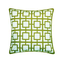 Modern Links Applique 20X20 Indoor Outdoor Decorative Pillow