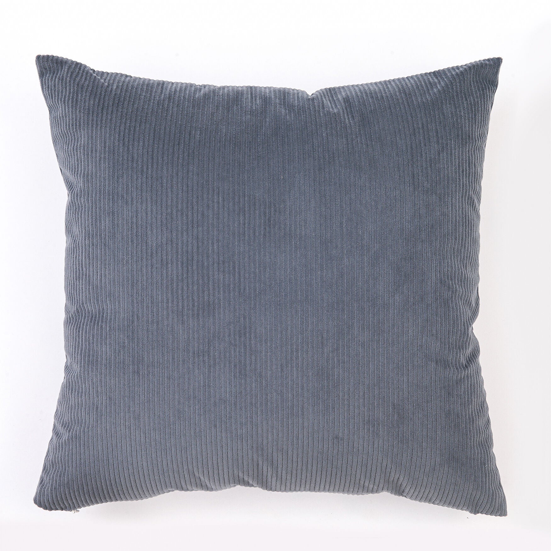 Solid Ribbed Toss Pillow, DUSTY BLUE, hi-res image number 0