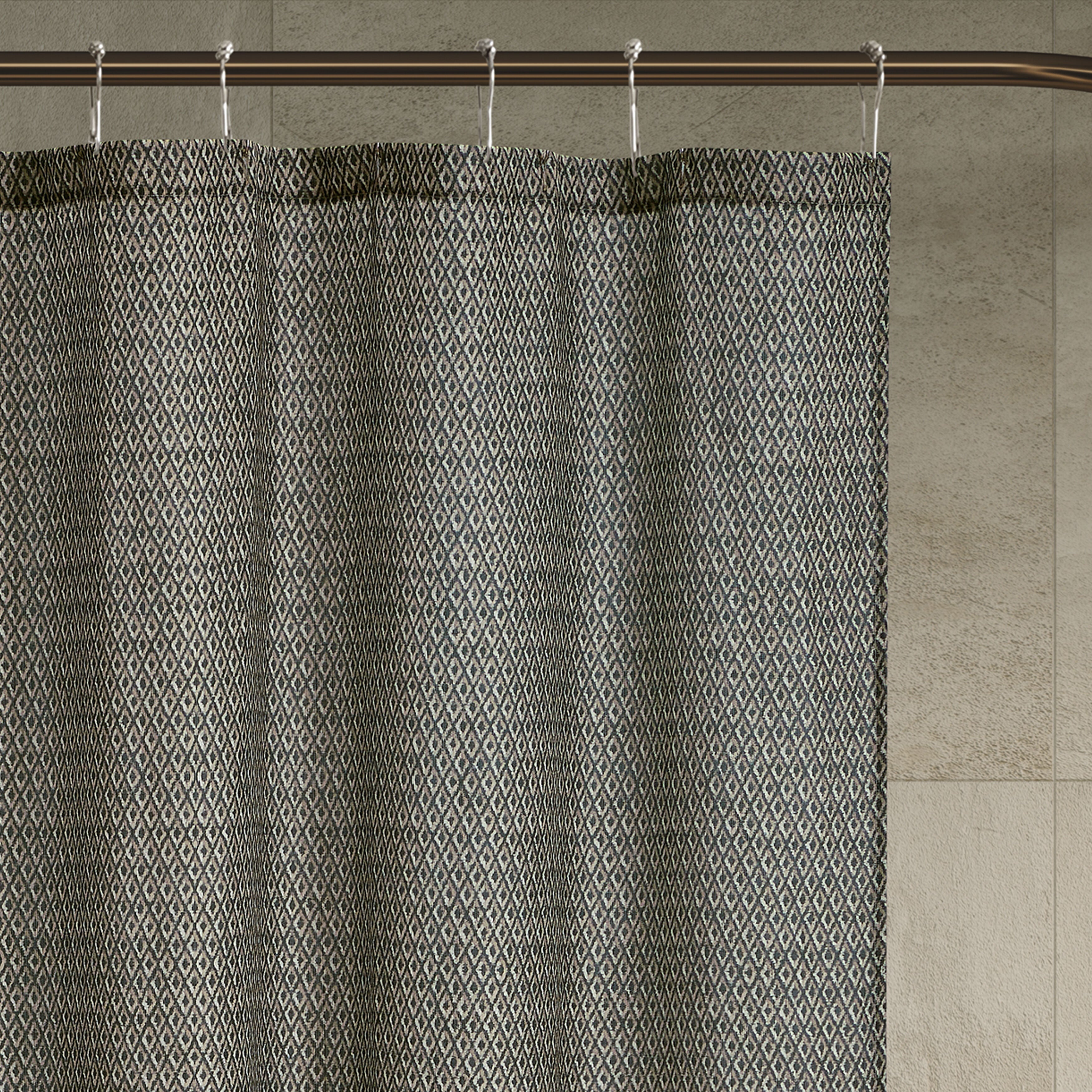 OZARK SHOWER CURTAIN, SLATE, alternate image number 1