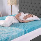 SensorPEDIC 4-Inch Gel Swirl Memory Foam Mattress Topper, , alternate image number null
