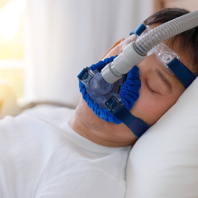 CPAP Full Face Mask Comfort Liner, Set of 2, BLUE, hi-res image number 0