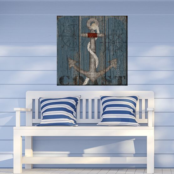 MARITIME ANCHOR OUTDOOR ART 24X24, , on-hover image number null