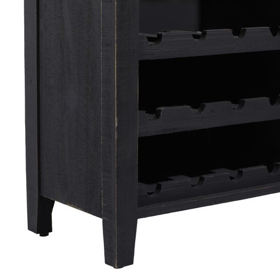 Black Farmhouse Wood Wine Storage, 36 x 32, , alternate image number null