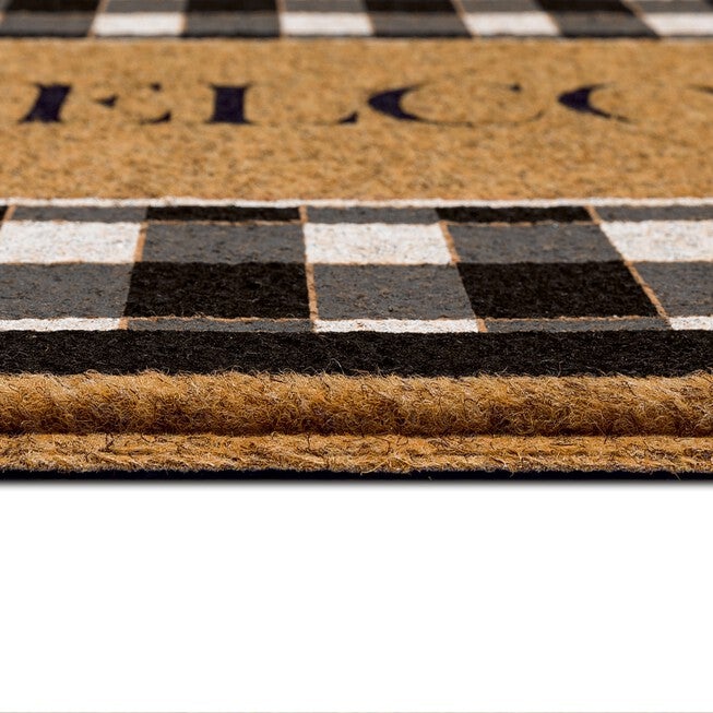 Fall Welcome Check Door Mat, , alternate image number null