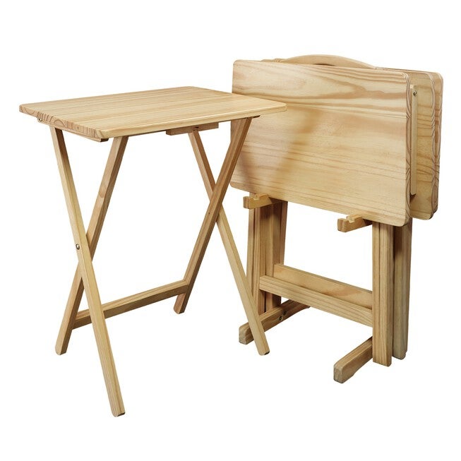 5pcs Tray Table Set-Natural, NATURAL, hi-res image number null