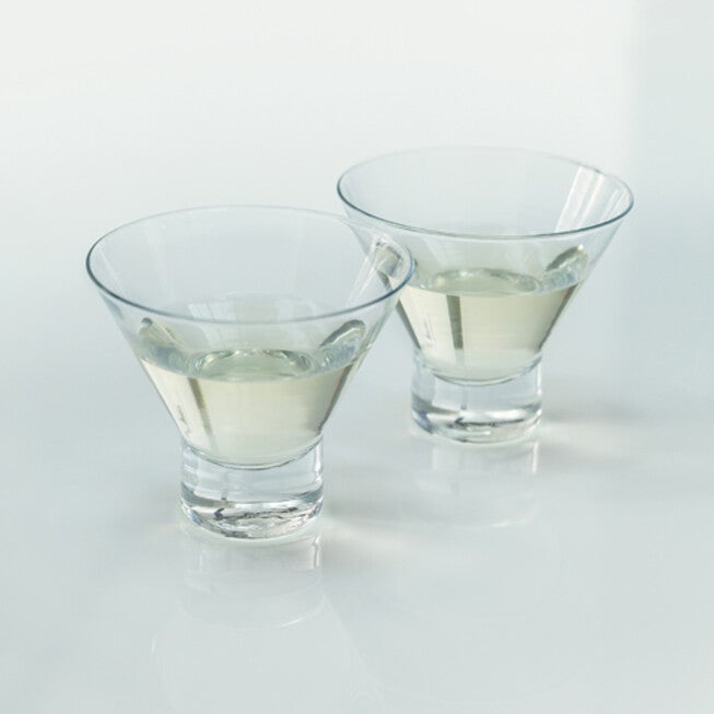 Heavy Base Crystal Martini Glasses, , on-hover image number 1