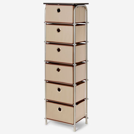 Eve 6-Drawer Tall Soft Storage, NATURAL, hi-res image number null