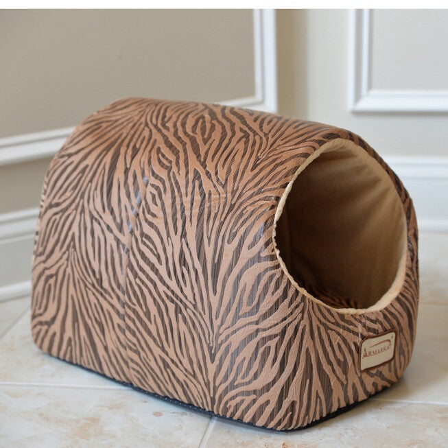 Winter Soft Warm Cat Dog Cave Bed, , on-hover image number 1