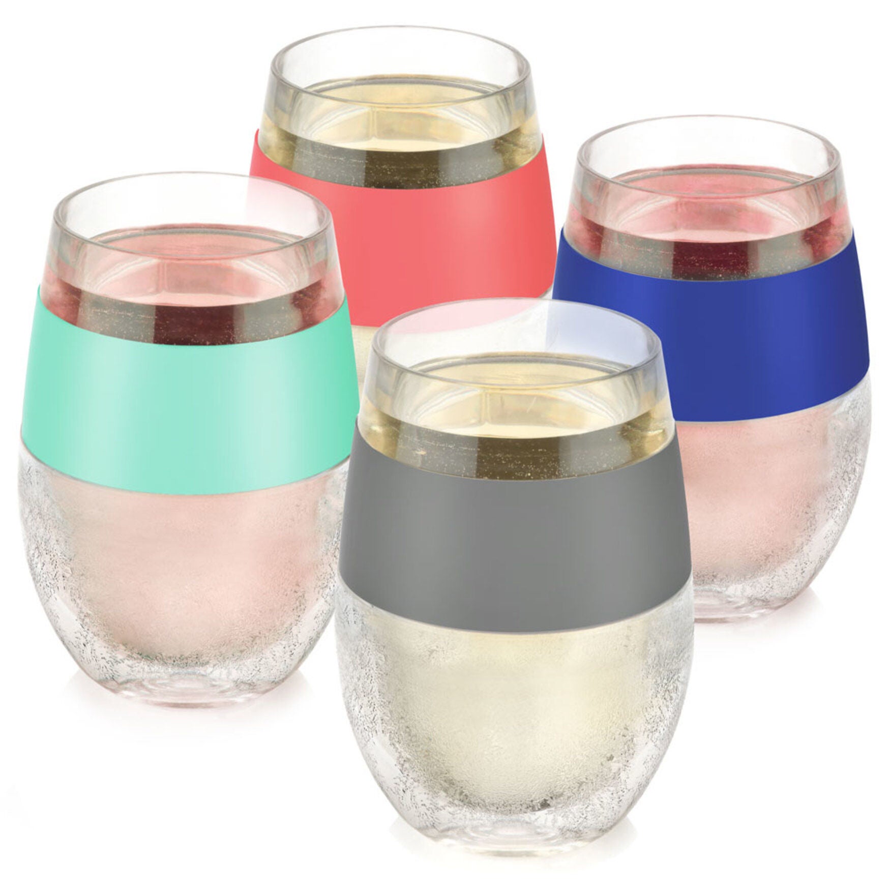 Wine Freeze Cooling Cups (Set Of 4) By, MULTICOLOR, hi-res image number 0