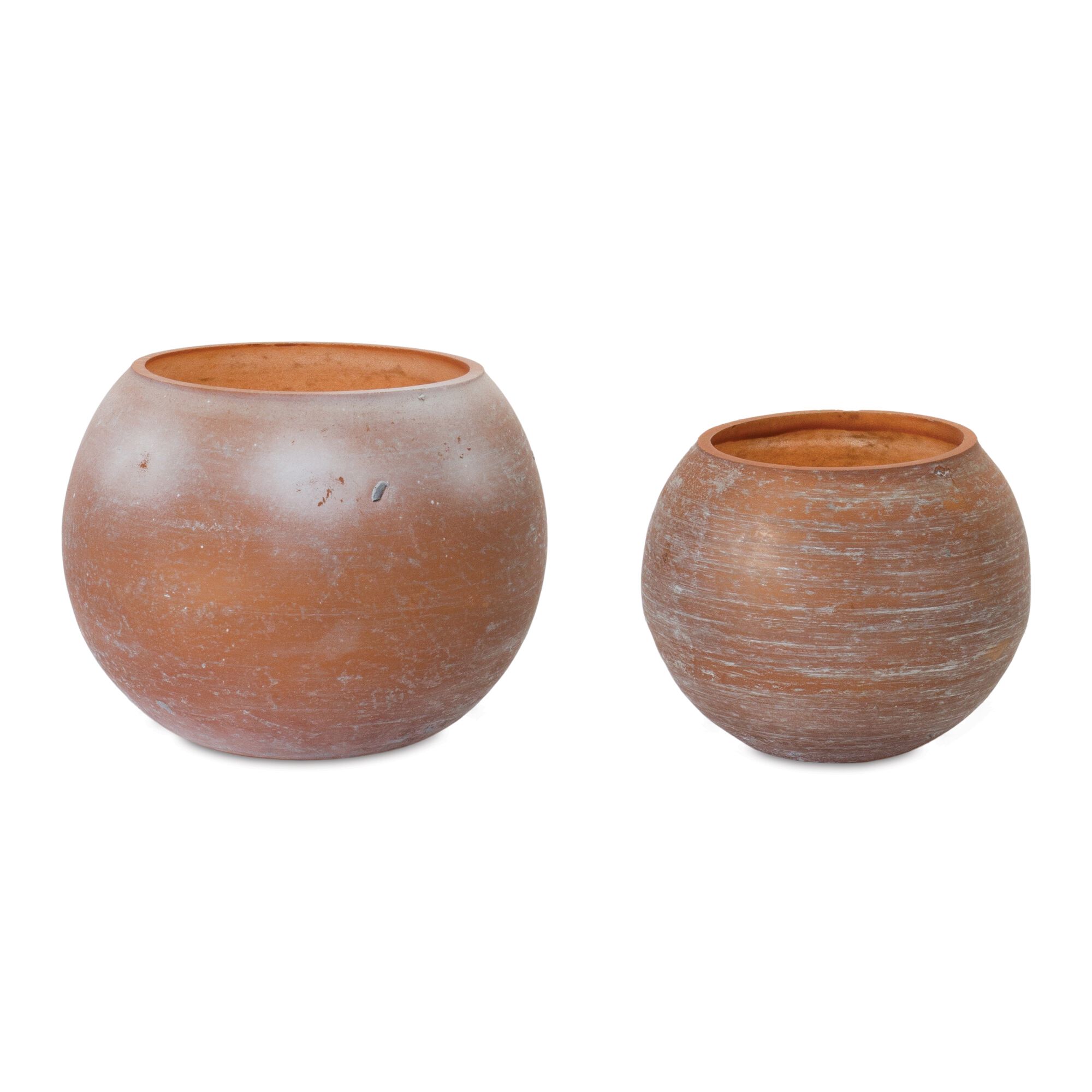 Votive Holder (Set of 2) 2.75 inchesH, 4 inchesH Glass, PINK/BROWN, hi-res image number 0