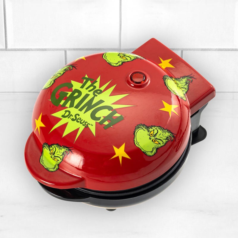 Dr. Seuss Grinch Mini Waffle Maker, RED, alternate image number 2