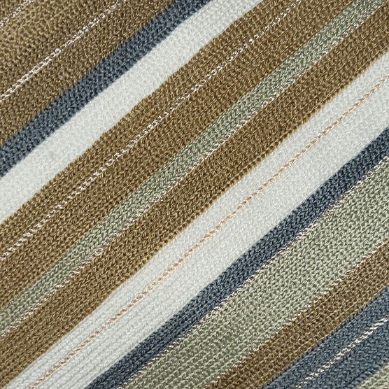 Edie @ Home Indoor/Outdoor Ombre Bias Crewel Embroidered Stripe Decorative Throw Pillow 12X24, Aqua Multi, , alternate image number null