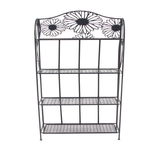 Black Iron Traditional Baker'S Rack, BLACK, hi-res image number null
