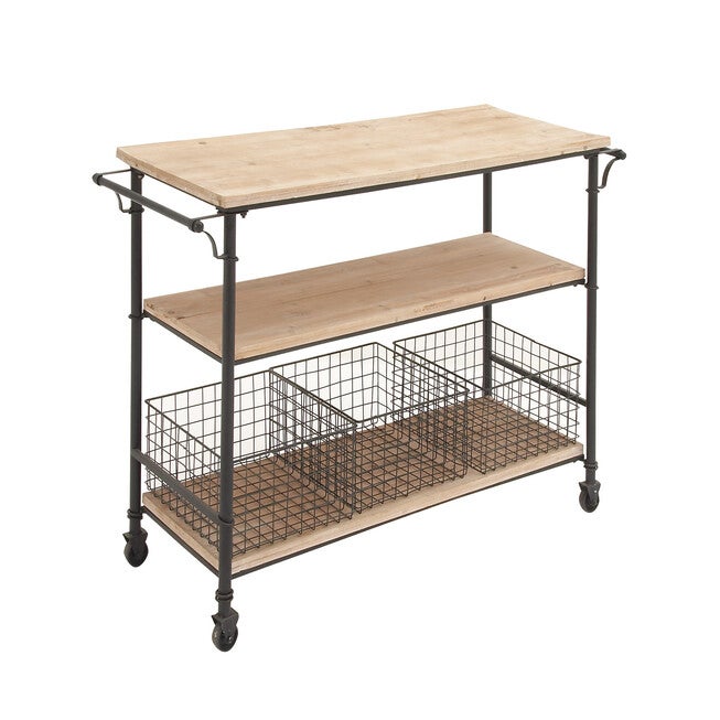 Brown Industrial Metal Storage Cart, 32 x 48, , alternate image number 2