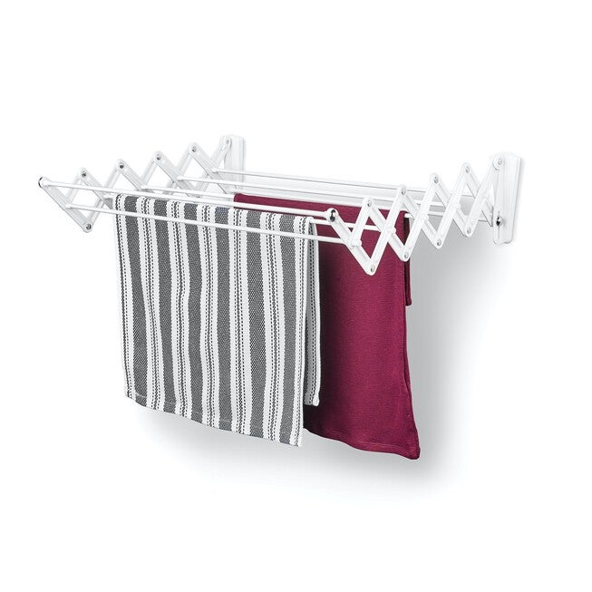 24 inches WALL MOUNT ACCORDION DRYER, WHITE, hi-res image number null
