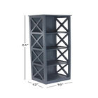 Grey Wood Traditional Shelving Unit, 51 " x 16 " x 12 ", , alternate image number null
