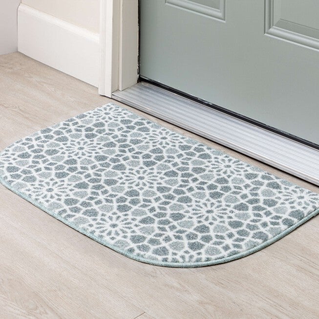 Mosaic Tile Grey Kitchen Rug, , alternate image number 7