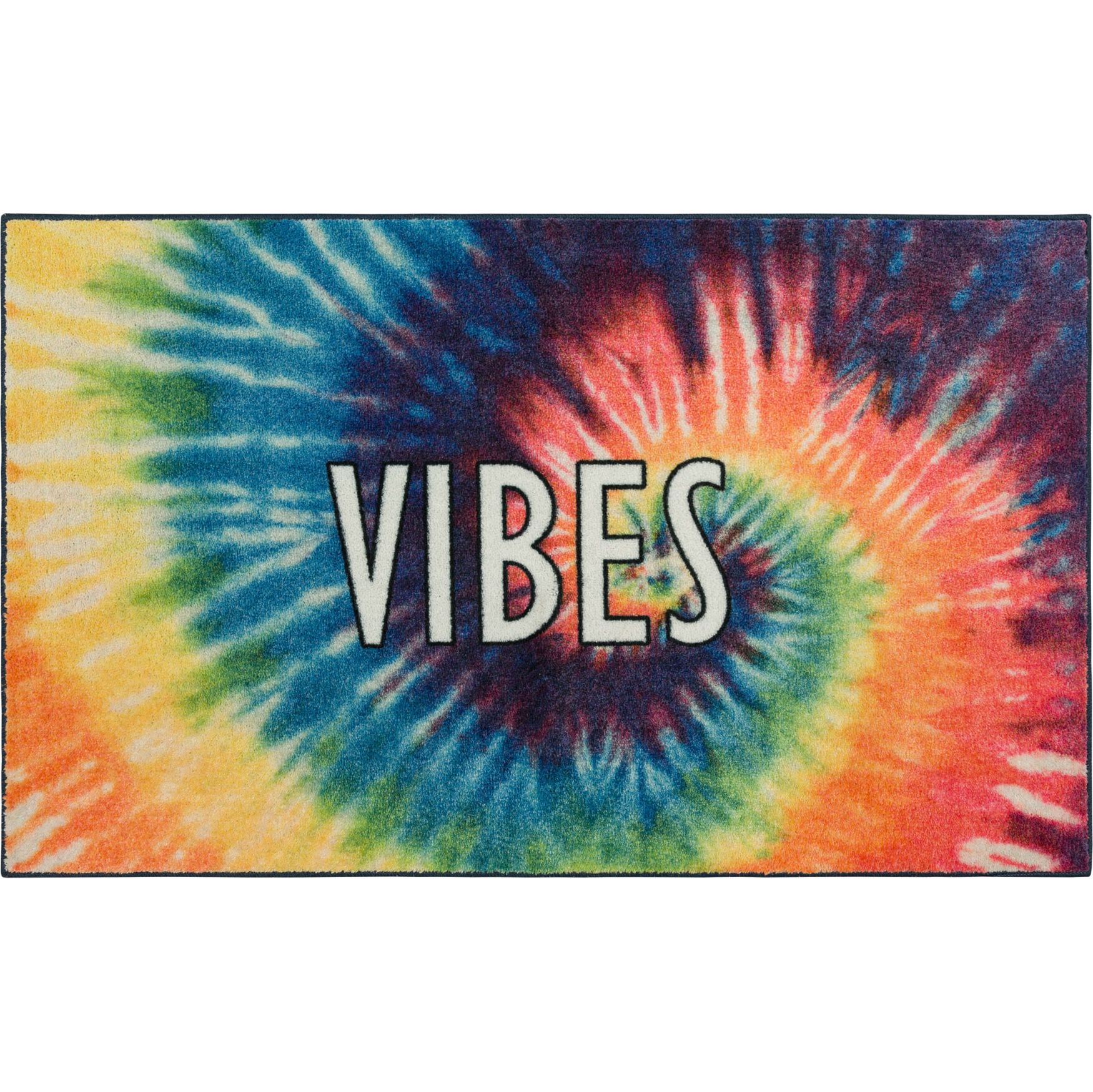 Tie Dye Vibes Multi Kitchen Rug, MULTI, hi-res image number 0
