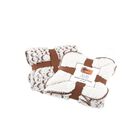 Luxury Pet Dog Blanket - Cozy Fleece and Sherpa Cover - Brown, , alternate image number null