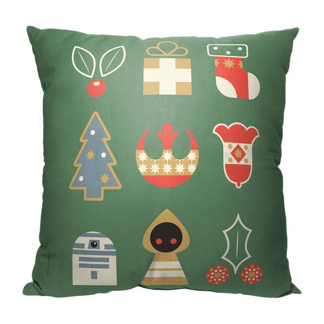Star Wars Classic A Star Wars Holiday Printed Throw Pillow, O, hi-res image number null