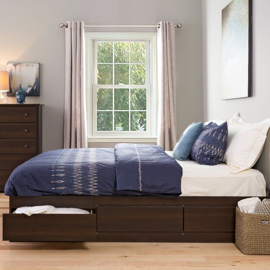 King Mate’s Platform Storage Bed with 6 Drawers, EXPRESSO, hi-res image number null