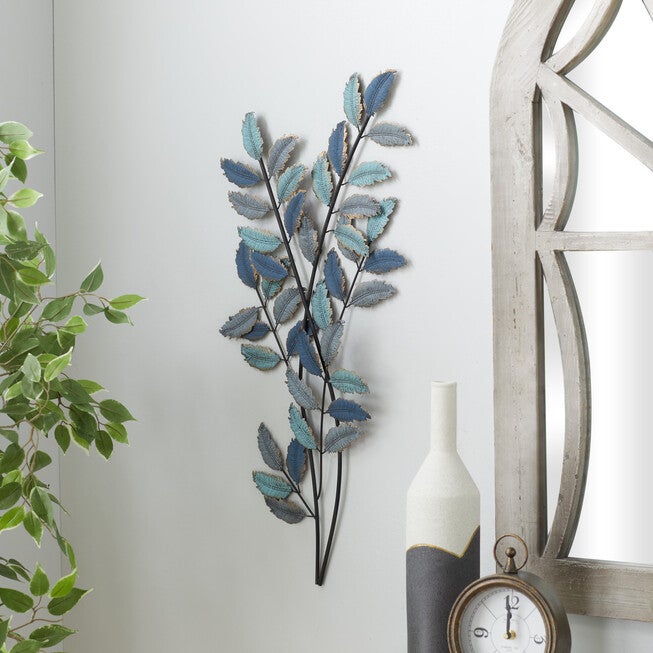 Blue Metal Traditional Floral Wall Decor, , alternate image number 6