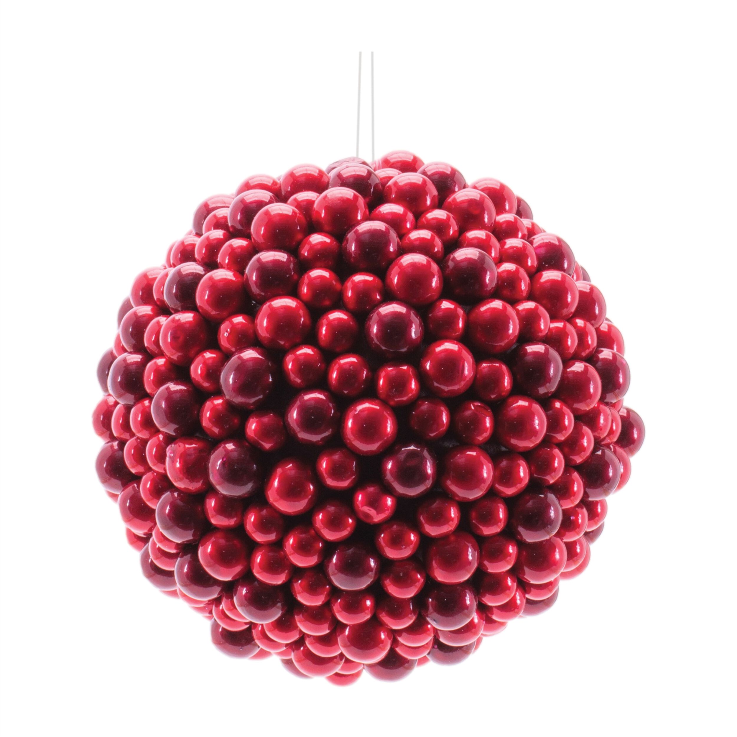 Foam Ball Ornaments (Set of 2), RED, hi-res image number 0