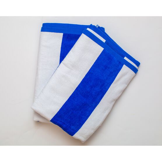 Tropical Cabana 2 Pc Bathsheet 2 Pc Bath Sheet, ROYAL BLUE, hi-res image number null