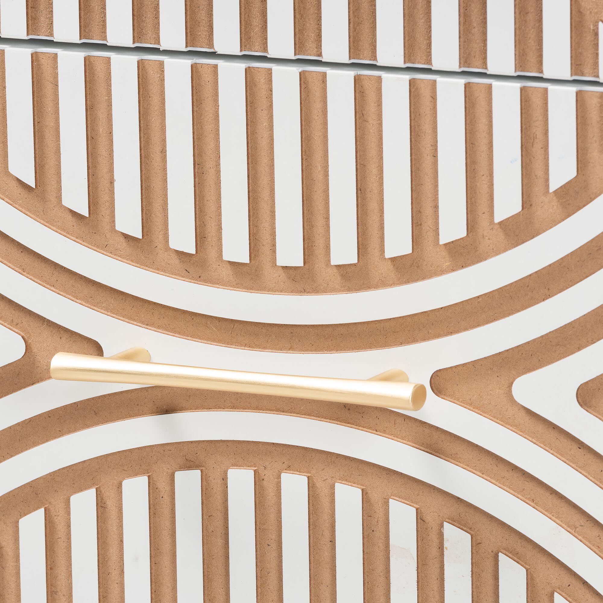 Louetta Carved Contrasting Nightstand, WHITE, alternate image number 5