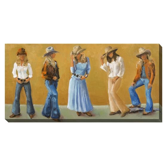 COWGIRLS OUTDOOR ART 48X24, MULTI, hi-res image number null