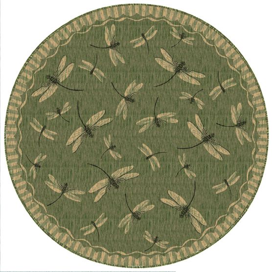 Liora Manne Carmel Dragonfly Indoor/Outdoor Rug 23"X7'6", , alternate image number null