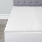 2" Memory Foam Mattress Topper with Cover, OFF WHITE, hi-res image number 0