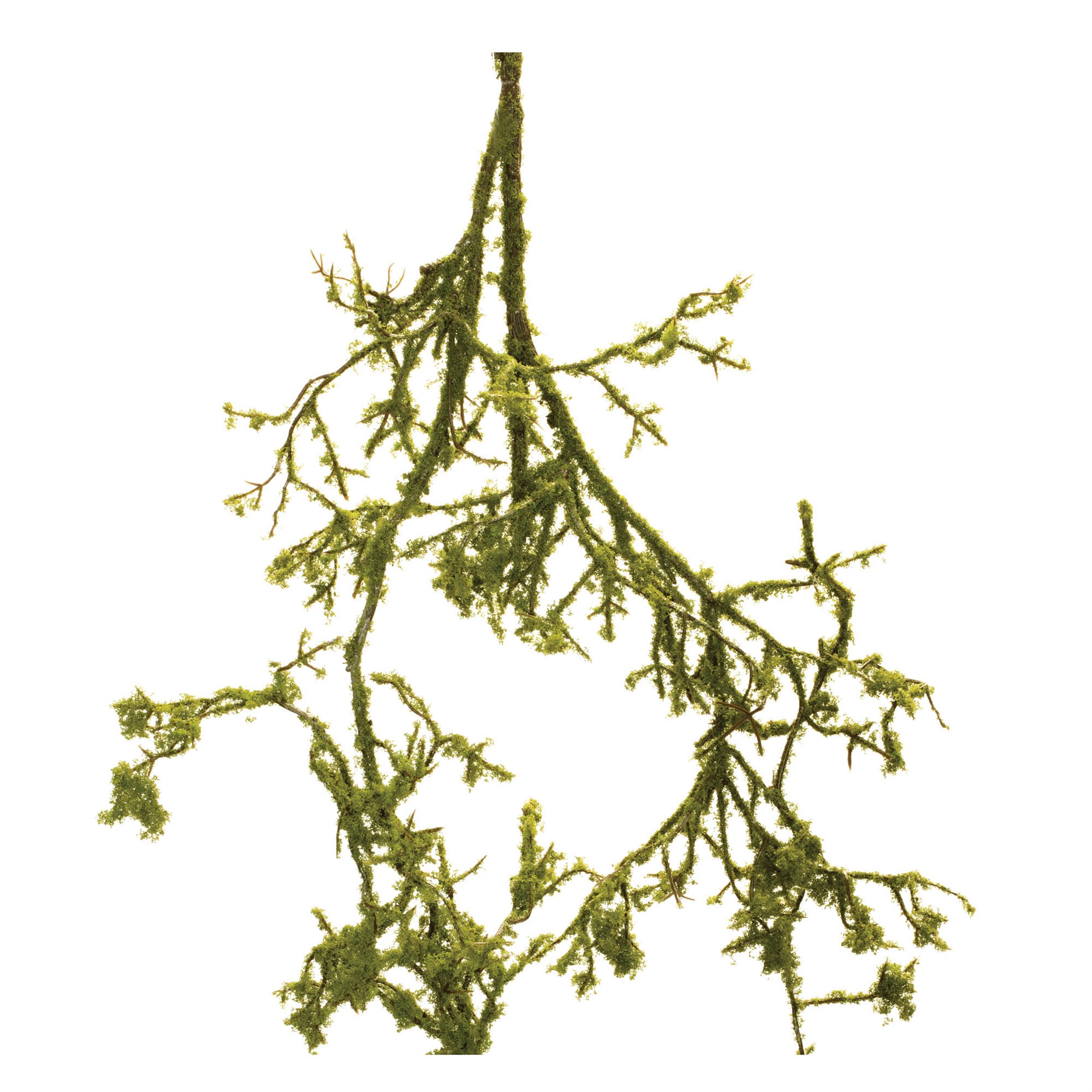 Mossy Twig Branch Vine Set of 6, GREEN BROWN, alternate image number 1