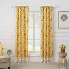 Finley Yellow Curtain Panel Pair, YELLOW, hi-res image number 0