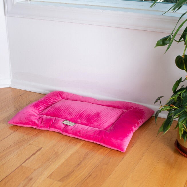 Large Pet Bed Mat , Dog Crate Soft Pad With Poly Fill Cushion, , on-hover image number 1