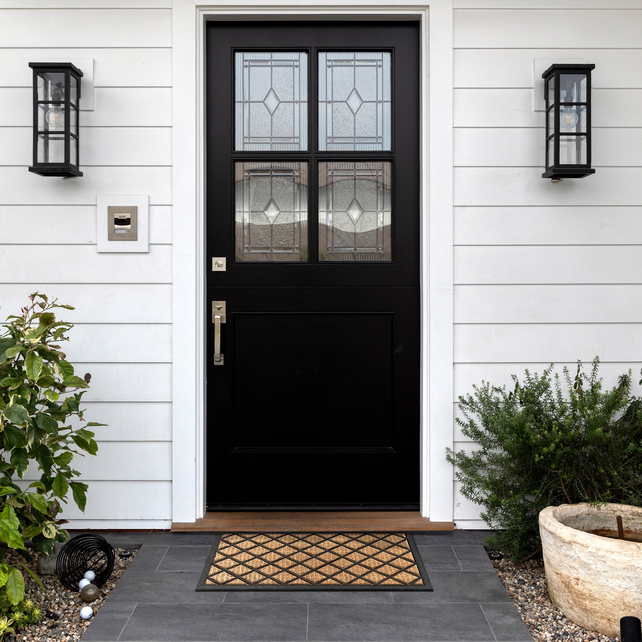 Coco Entrance Mat 18x30, MILLY BROWN, alternate image number 2