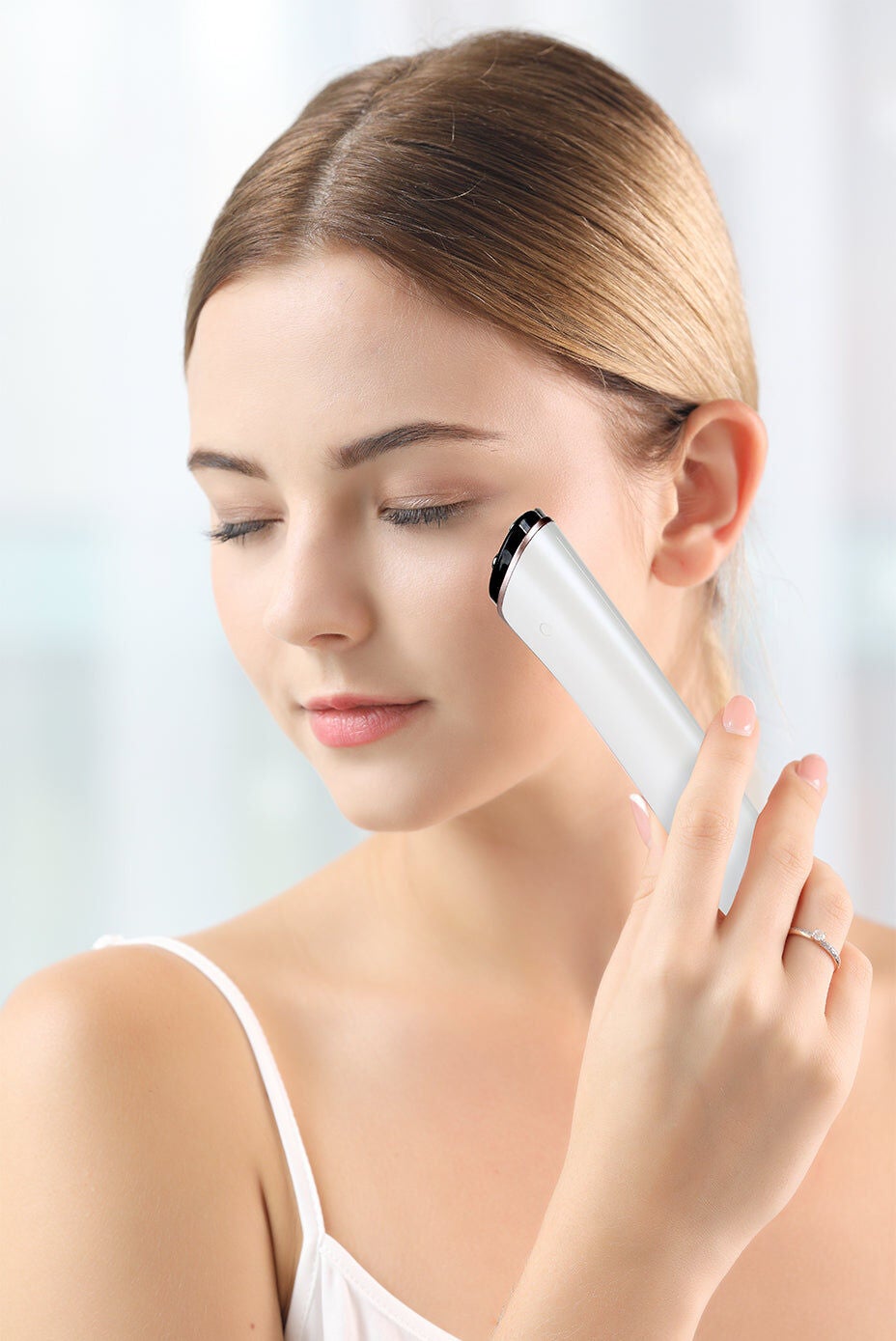 Prosepra EMS Red Blue Light 4 Probes Beauty Massage Device, PINK, alternate image number 4