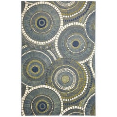 Liora Manne Marina Circles Indoor/Outdoor Area Rug Azure 6