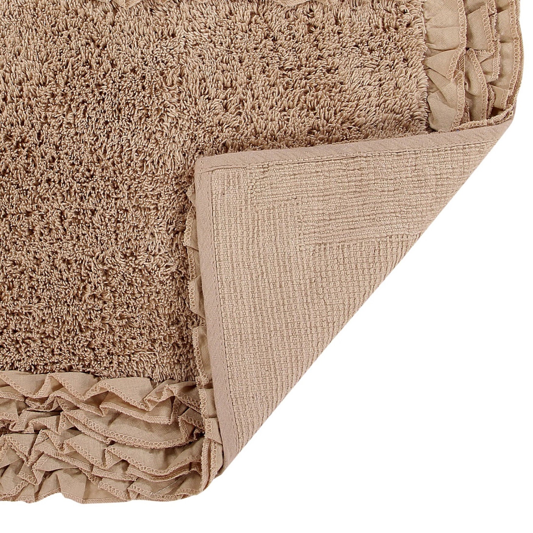 Shaggy Border Bath Rug Mat, 21 inches X 34 inches, , alternate image number 3