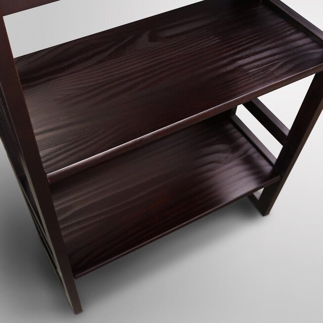 3-Shelf Folding Student Bookcase 20.75 inches Wide-Espresso, , alternate image number 10