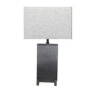 Grey Polystone Transitional Table Lamp, GREY, hi-res image number null