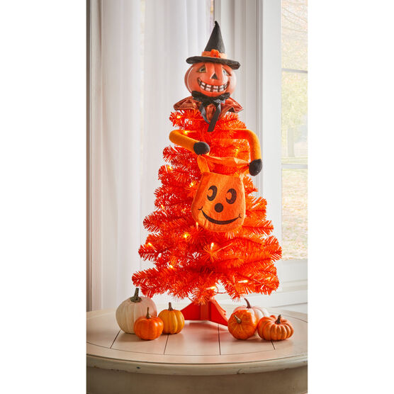 Halloween Pumpkin Figure Tabletop Tree, PUMPKIN, hi-res image number null