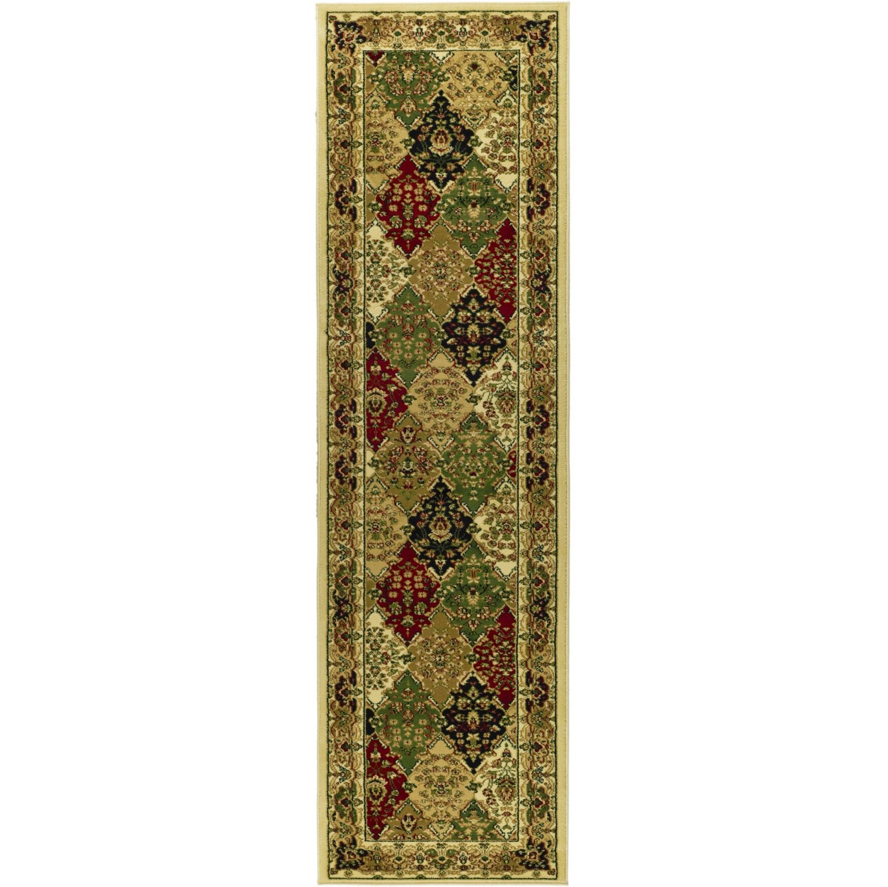 Lyndhurst Multi / Ivory 2'-3 inches X 16' Runner Rug, MULTI IVORY, hi-res image number 0