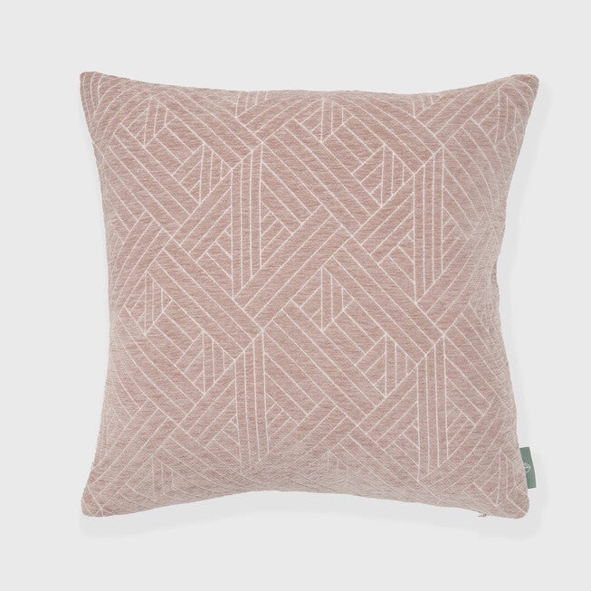 ANKE WOVEN GEOMETRIC PILLOW, SMOKE GRAY, hi-res image number 0