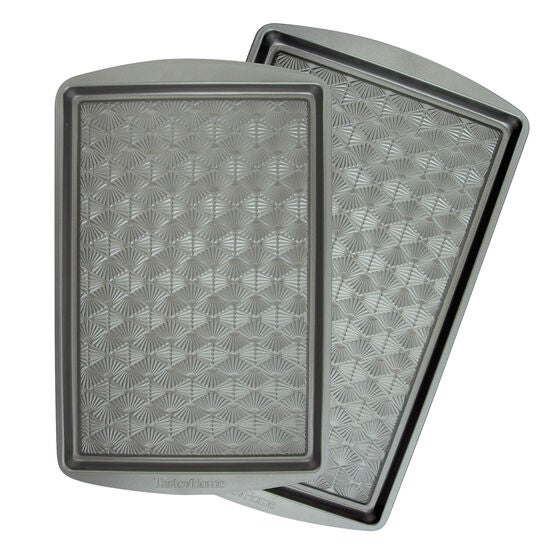 2 Piece Non Stick Metal Baking Sheet Set, ASH GREY, hi-res image number null