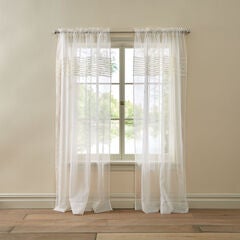 BH Studio Sheer Voile Pleated Rod-Pocket Panel