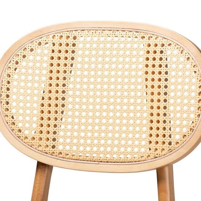 Darrion Mid-Century Modern Grey Fabric And Walnut Brown Finished Wood 2-Piece Counter Stool Set, , alternate image number 10