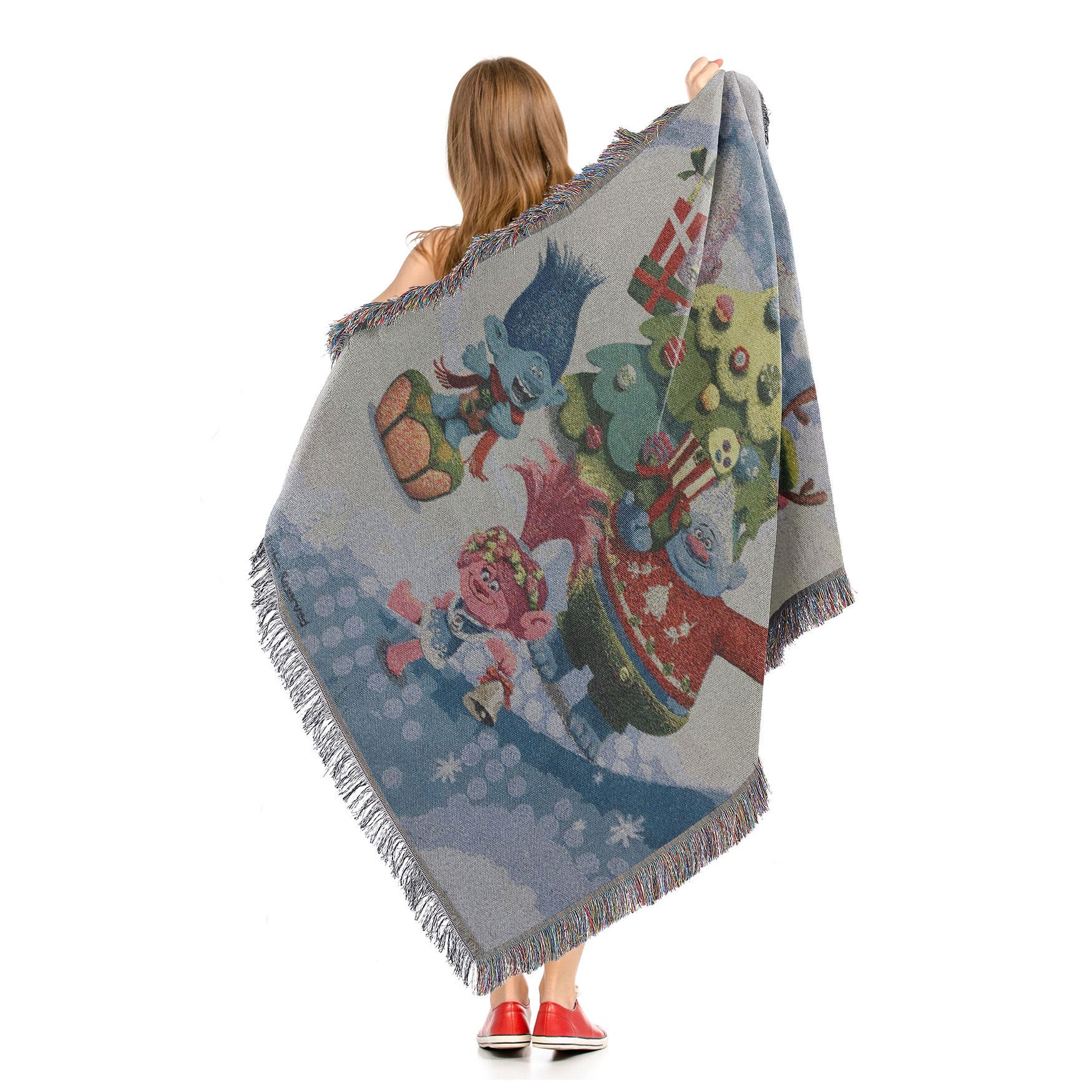 Trolls Holiday Time Woven Tapestry 48X60, , alternate image number 4