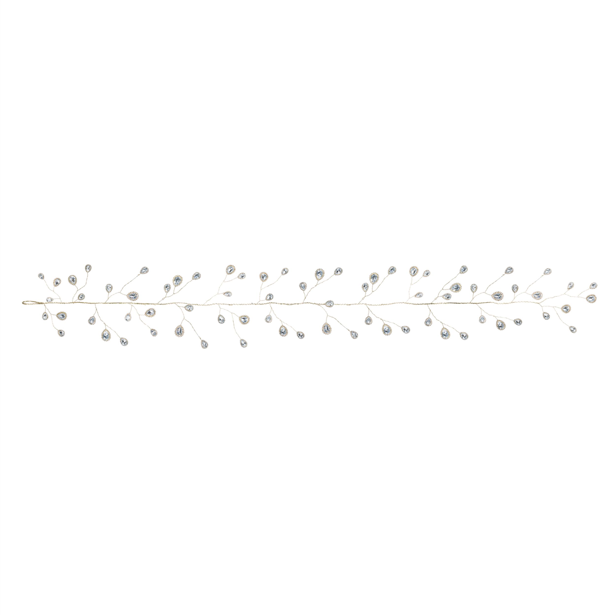 Teardrop Jewel Garland (Set of 2), GOLD, alternate image number 1